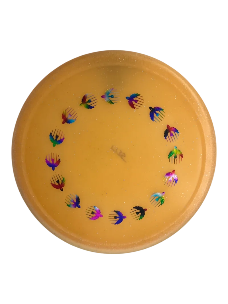 IDMetalFlakeCBlendColorGlowGlyphPeachwJellyBeanBomberRingI4168.webp
