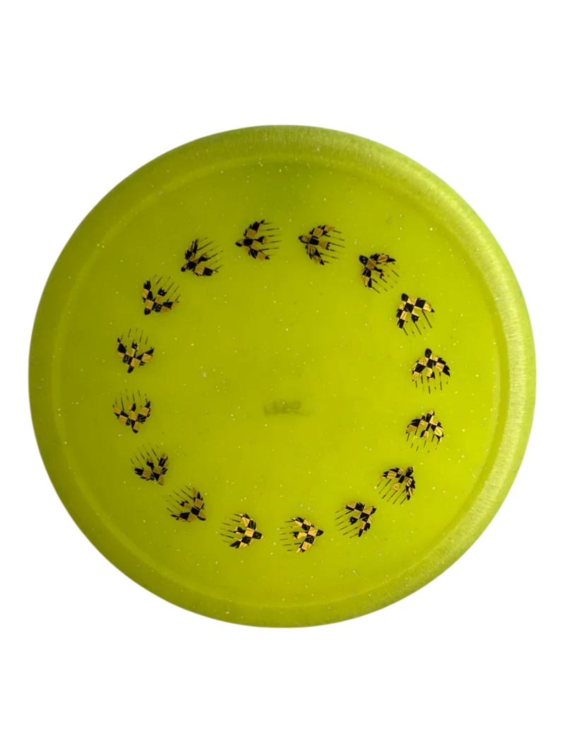 IDMetalFlakeCBlendColorGlowGlyphYellowwBlkGldChkrsBomberRingI4169.webp